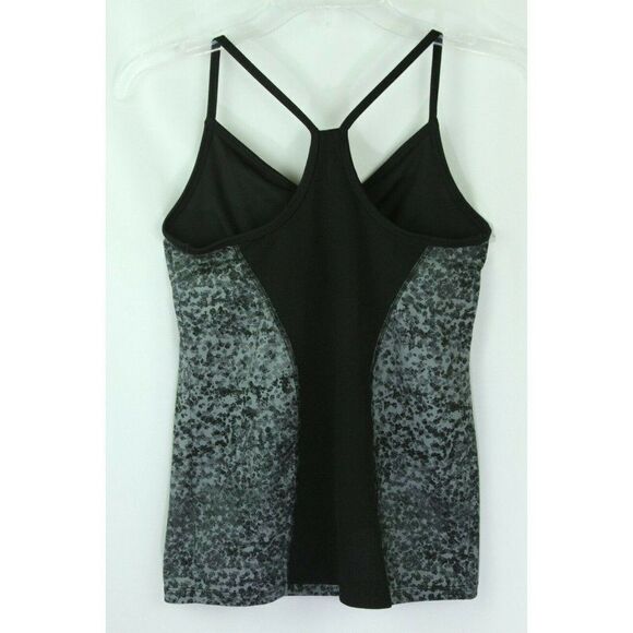 Champion Tank Top Built-In Shelf Bra Gray Print Womens Small Sleeveless Gym - Picture 2 of 5